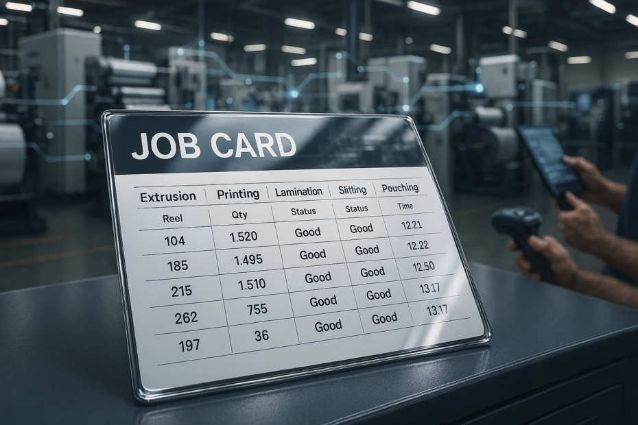 Flexible Packaging Job Card