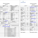 Flexible Packaging Job Card